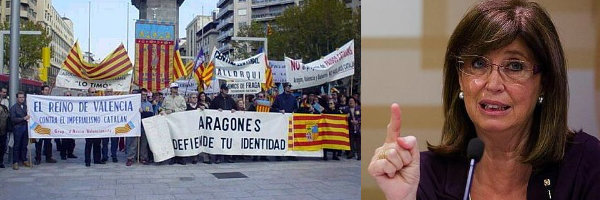 Cientos de niños catalanes estudian 'la corona catalana'