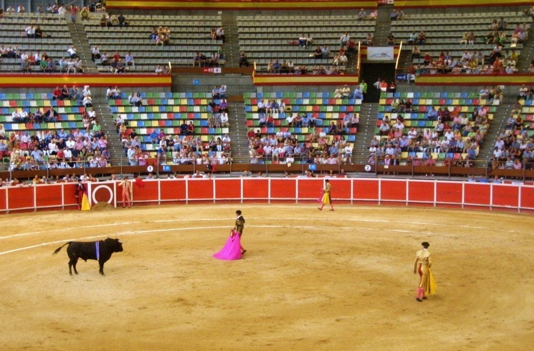 Corrida de toros en la plaza de La Coruña.