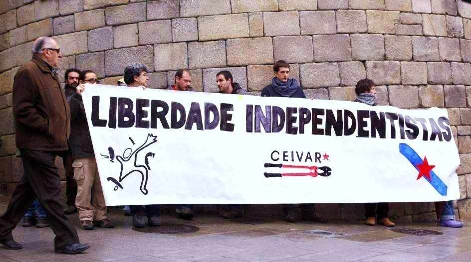 Concentración de Ceivar, la organización de apoyo a los presos de Resistencia Galega.