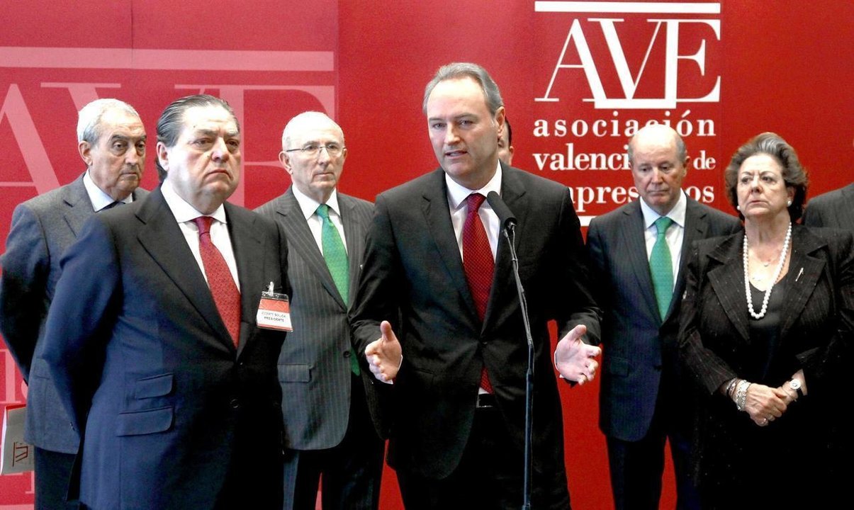 Alberto Fabra, en la asamblea de la Asociación Valenciana de Empresarios.
