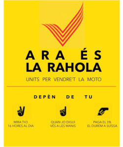 El cartel alternativo propuesto por Dolça Catalunya.