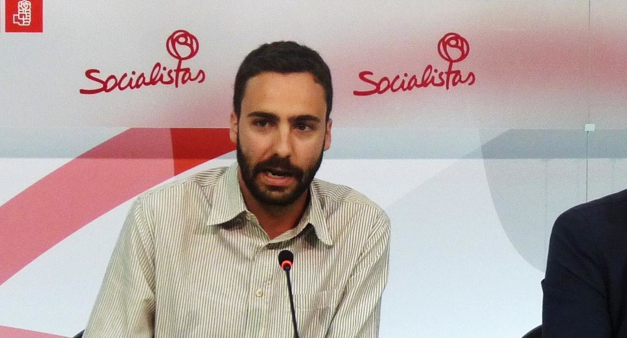 Alberto Sotillos, en un acto de su precampaña para la secretaría general del PSOE.