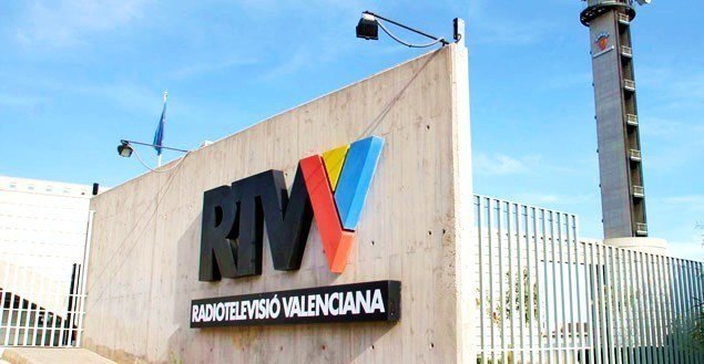 Entrada a las instalaciones de Radio Televisió Valenciana.