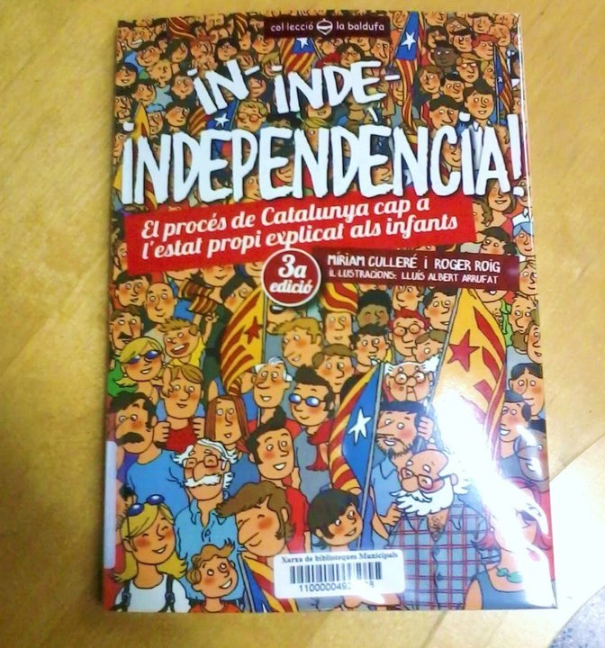 Libro independentista para niños de las bibliotecas de la Diputación de Barcelona.