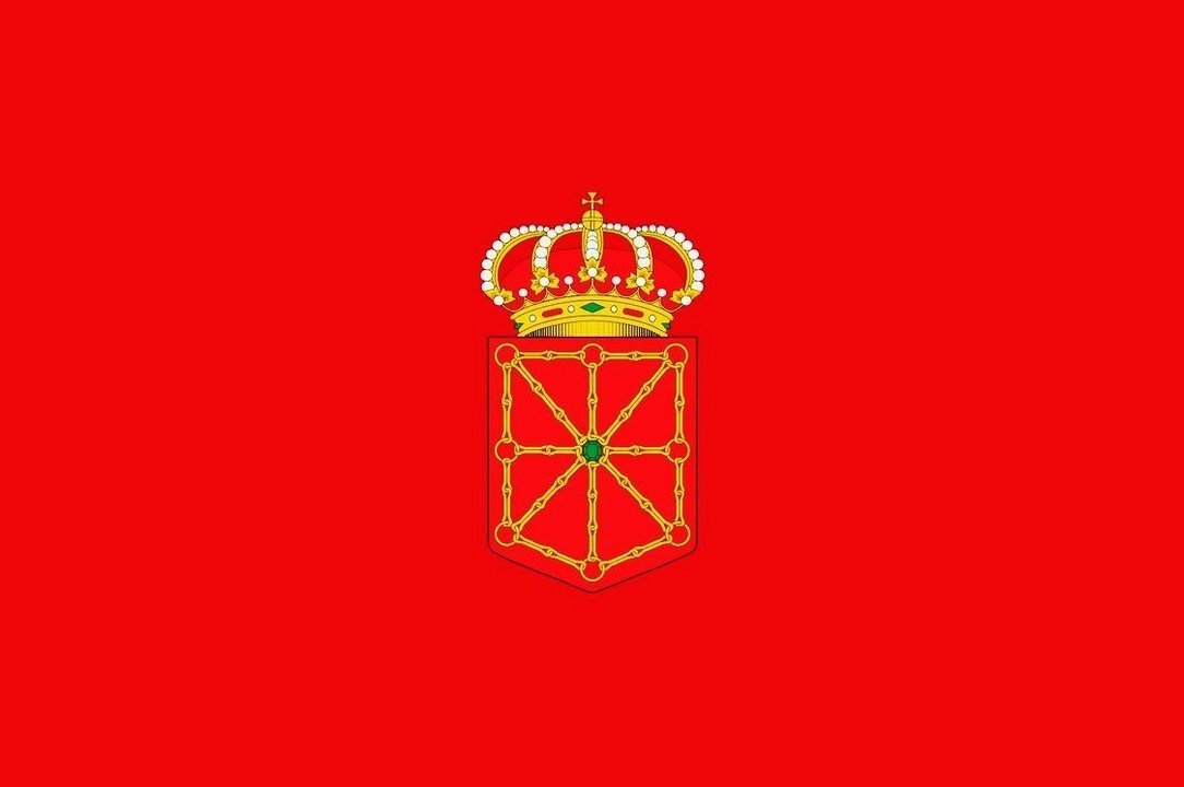 Bandera oficial de la Comunidad Foral de Navarra.