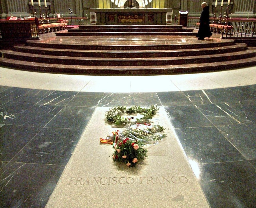 Tumba de Franco en la Basílica del Valle de los Caídos.