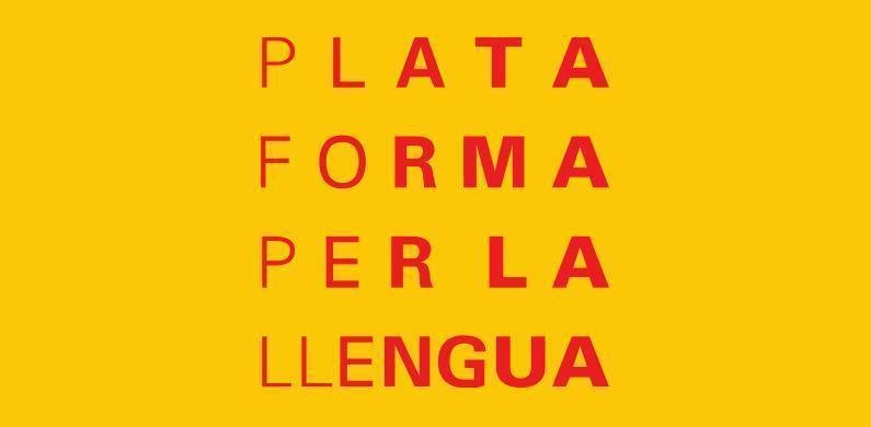 Logo de la Plataforma per la Llengua.