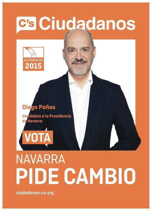 Diego Paños, el candidato de Ciudadanos al Parlamento de Navarra