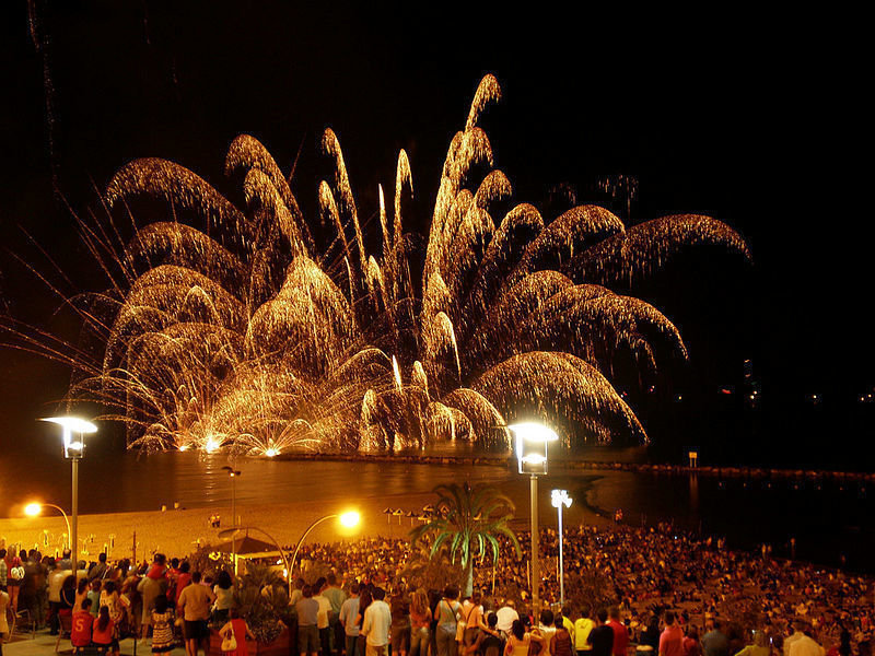 Celebración de la Fiesta de San Juan en Alicante