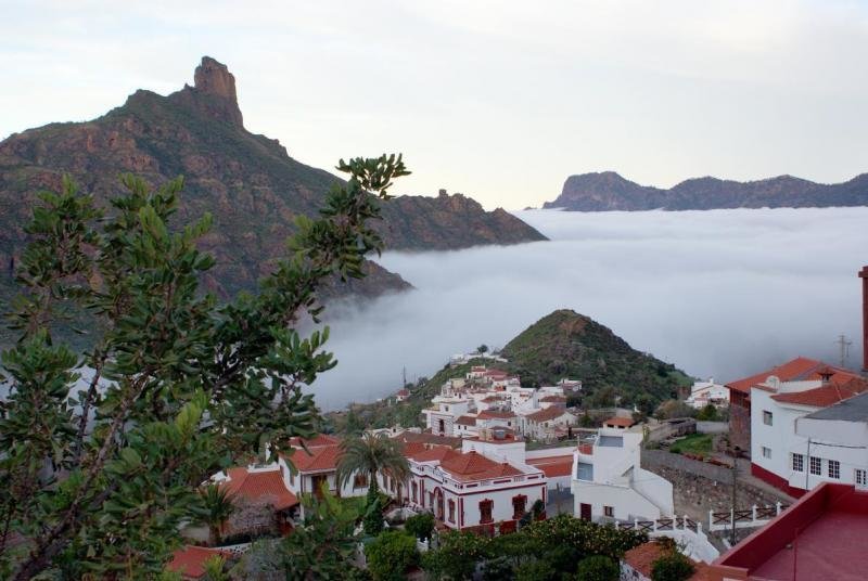 La localidad de Tejeda en Gran Canaria