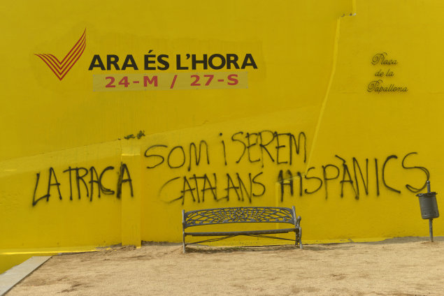 Pintadas de La traca en Cataluña