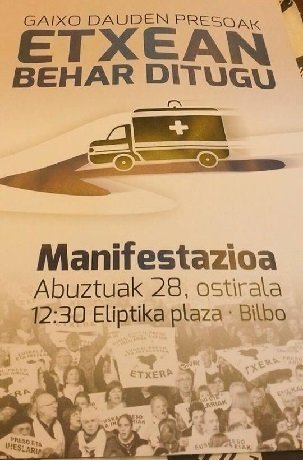 Manifestación en Bilbao por los presos de ETA