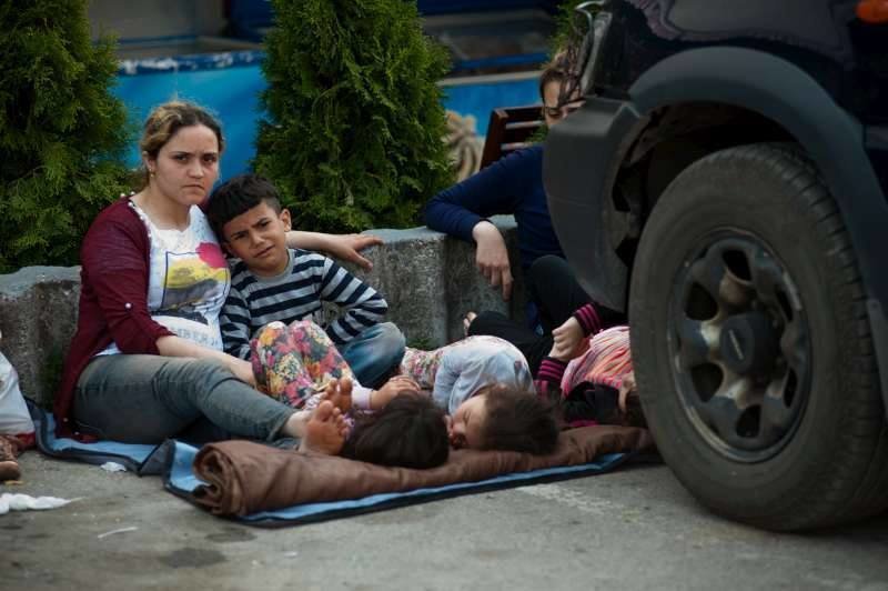 Refugiados que viajan de Macedonia a Serbia. (Fotografía: ACNUR)