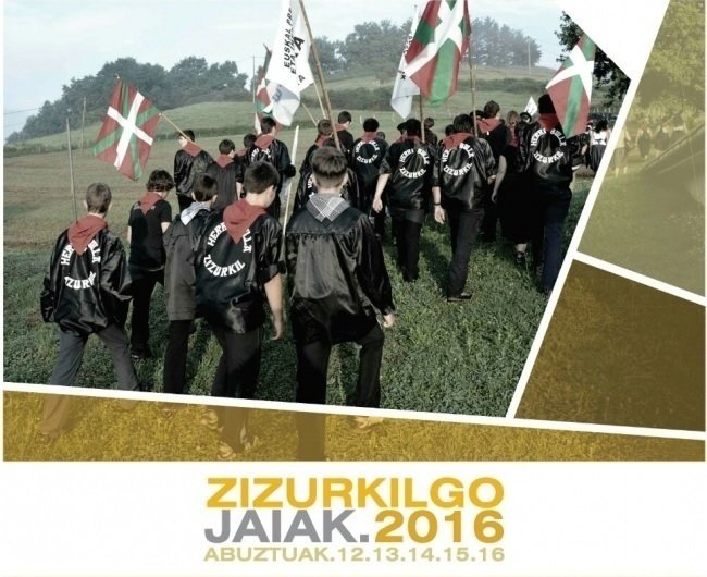 Cartel de las fiestas de Zizurkil (Guizpúzcoa).