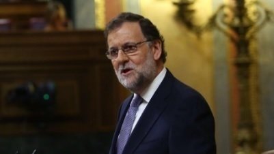 Mariano Rajoy interviene en el debate de investidura.