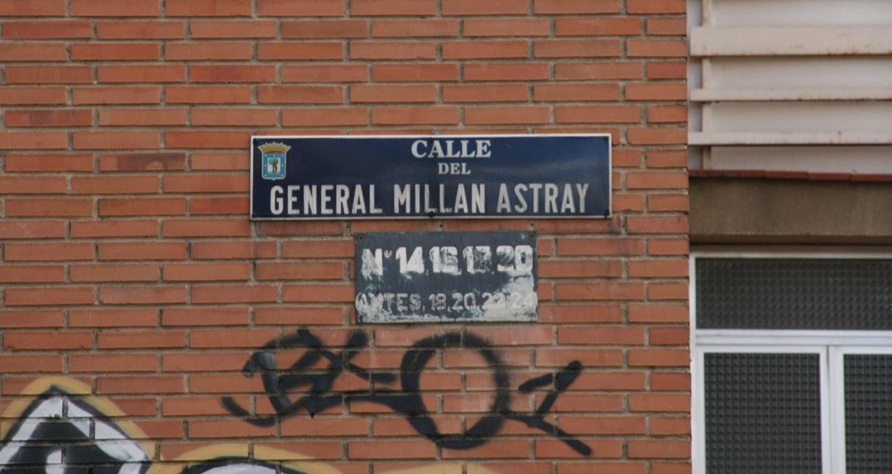 Calle General Millán-Astray de Madrid.