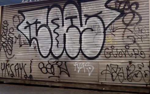 Grafiti en Barcelona.