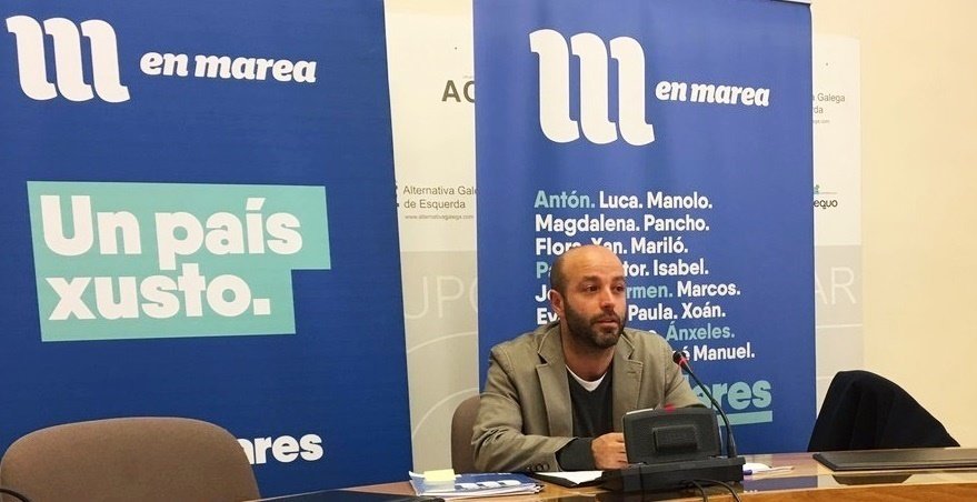 Luis Villares, portavoz de En Marea en el Parlamento de Galicia.