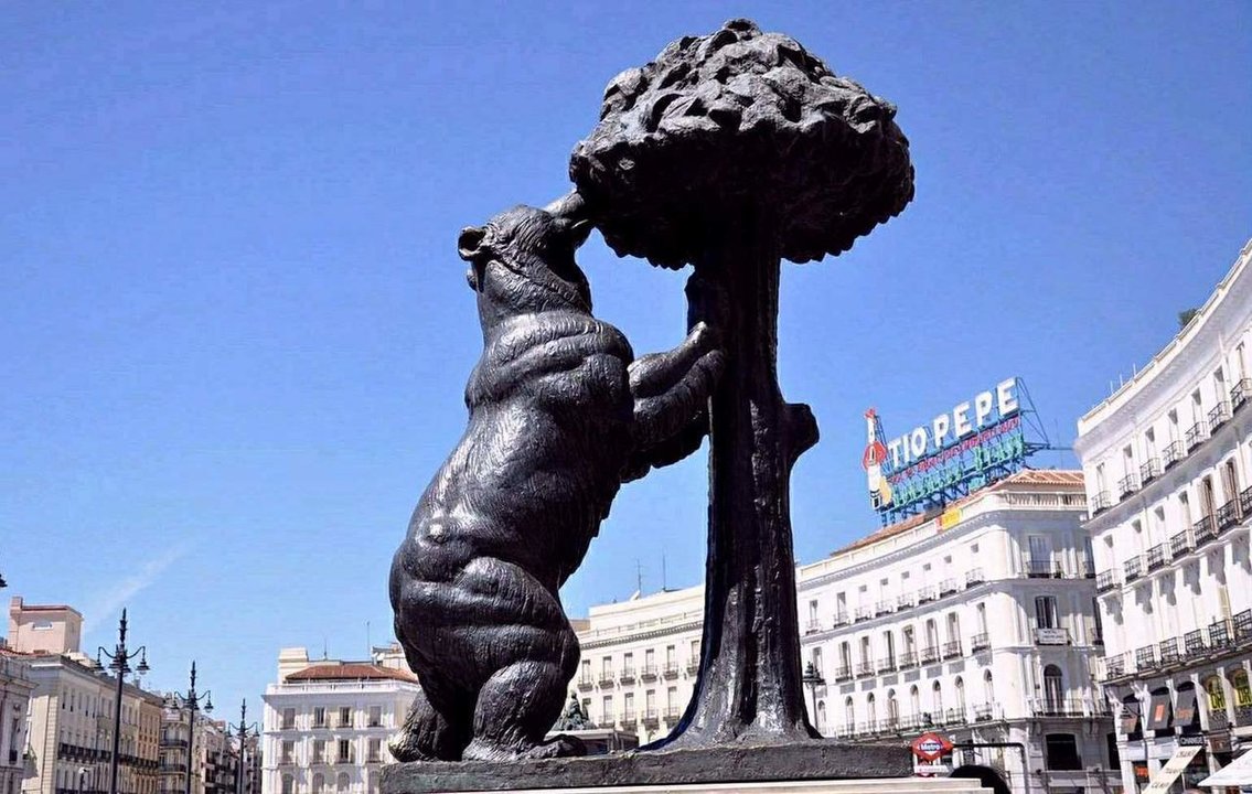 El Oso y el Madroño, en la Puerta del Sol de Madrid.