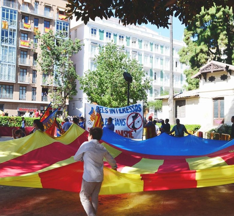 Manifestación del Grup d'Acció Valencianista.