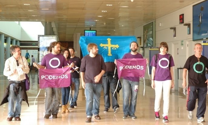 Un acto de Podemos Asturias.