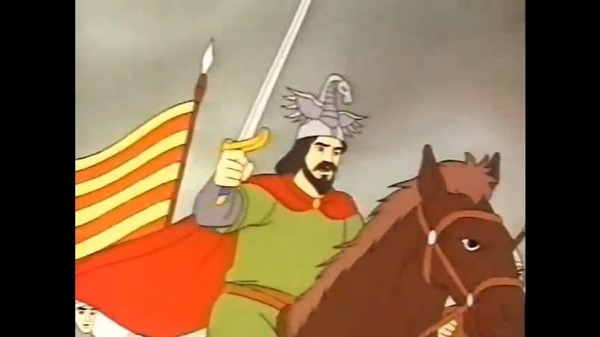 Fotograma del vídeo infantil sobre la reconquista de Valencia.