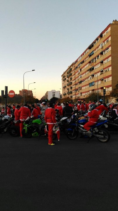 Marcha motera benéfica en Valencia