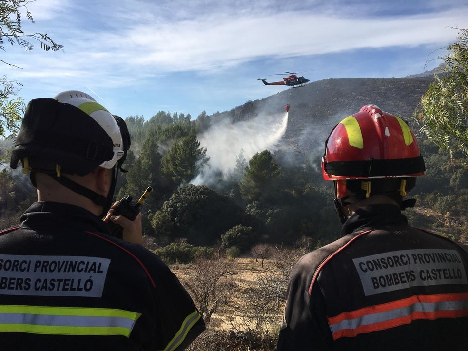 Incendio forestal de Culla (Castellón)