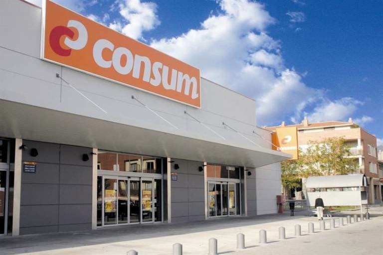 Supermercado Consum en Valencia.