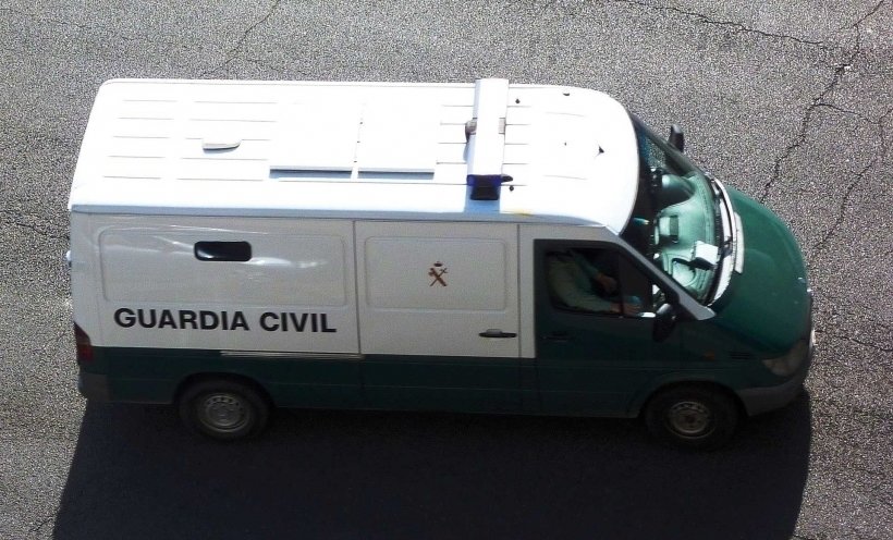 Un vehículo para el traslado de presos