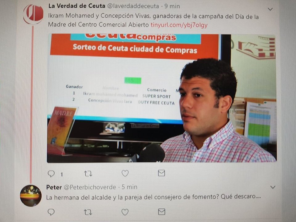 Imagen de twitter de La Verdad de Ceuta