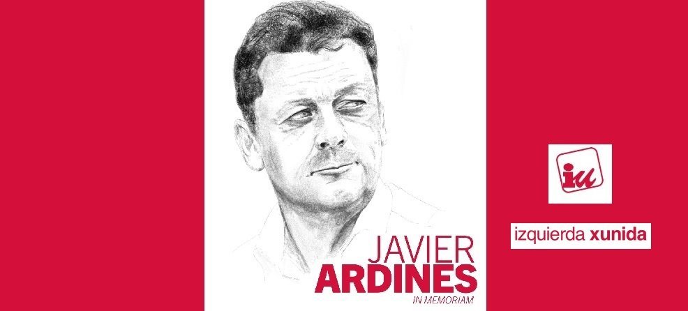 Cartel &#34;In memoriam&#34; del concejal Javier Ardines. (www.izquierdaxunida.com/)