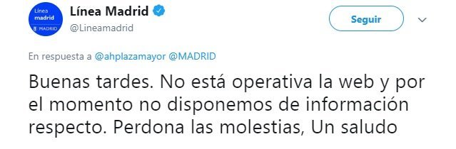 Respuesta de la atención al ciudadano sobre &#34;Madrid Central&#34;, criticada por Villacís.