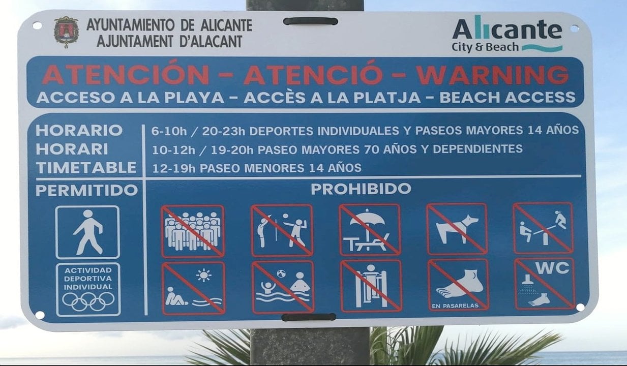 Cartel del Ayuntamiento de Alicante