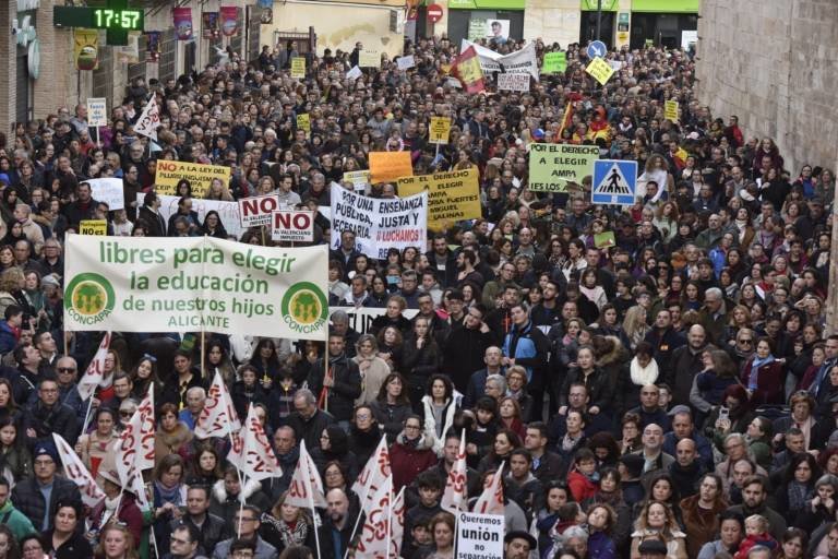 Concapa Alicante en una manifestación