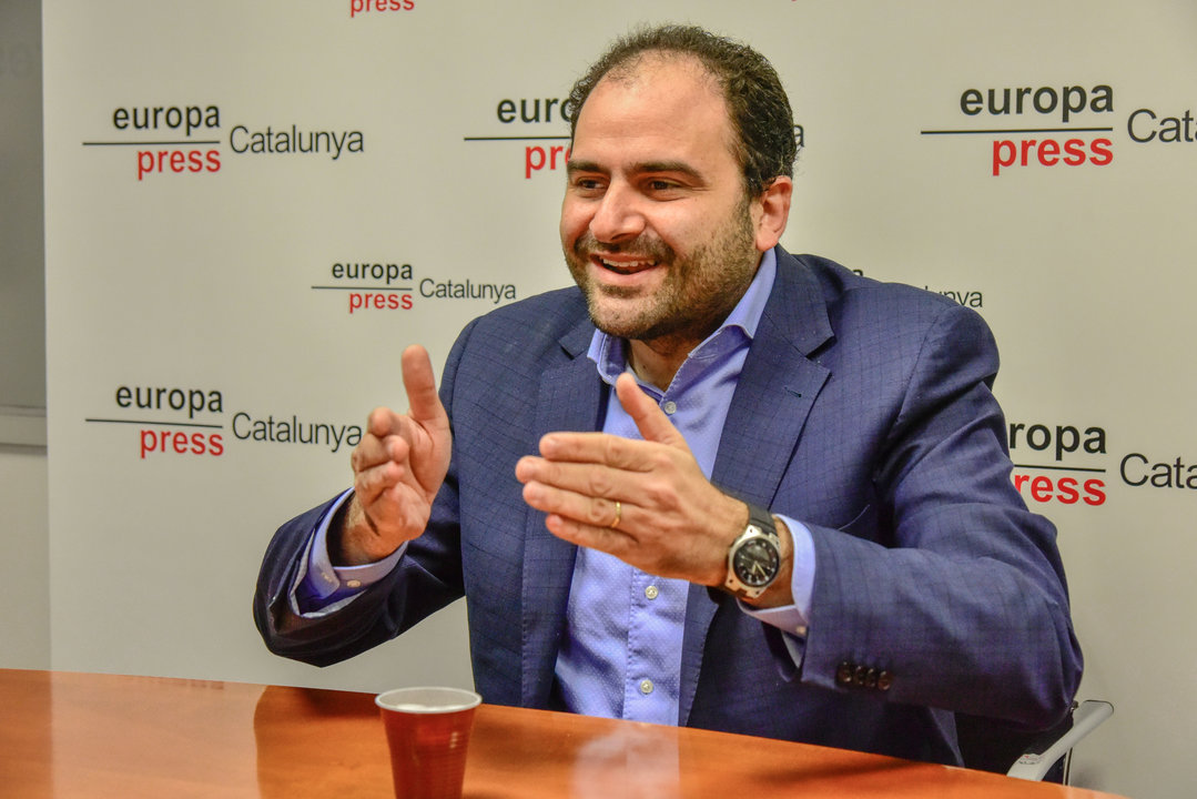 El presidente de Societat Civil Catalana (SCC), Fernando Sánchez Costa, durante una entrevista para Europa Press, en Barcelona, Catalunya (España), a 3 de diciembre de 2020.
