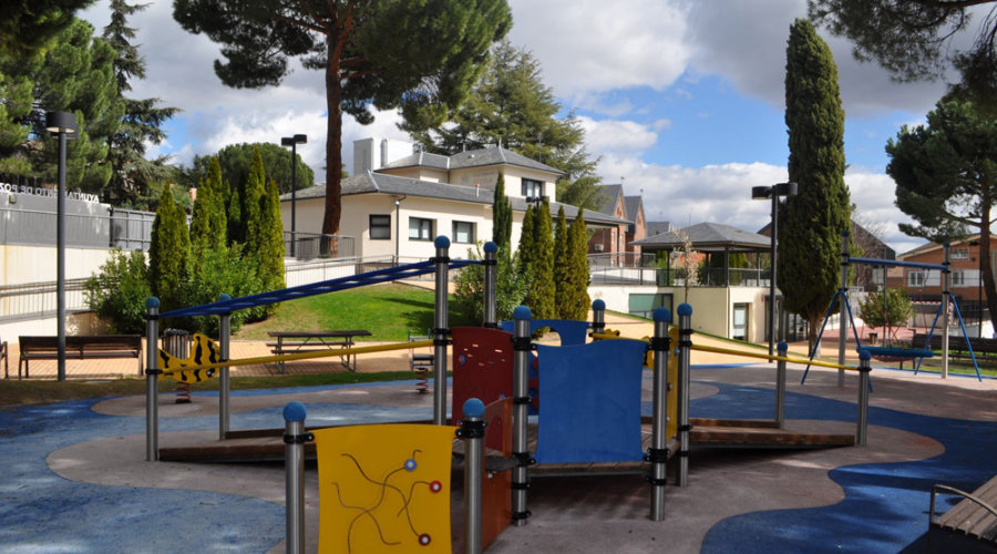 Un parque infantil en Pozuelo de Alarcón.