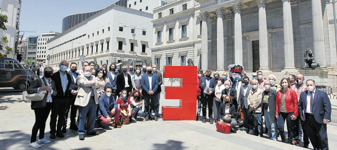 Presentación de la plataforma España Vaciada en el Congreso de los Diputados.