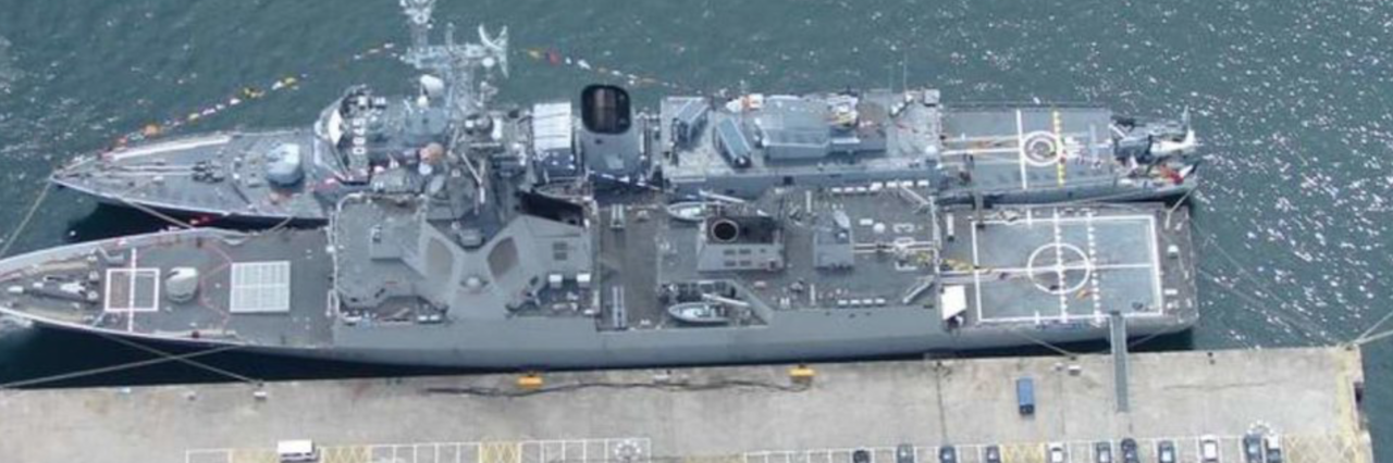 Buques de la Armada en el Arsenal de Ferrol (Foto: Armada).