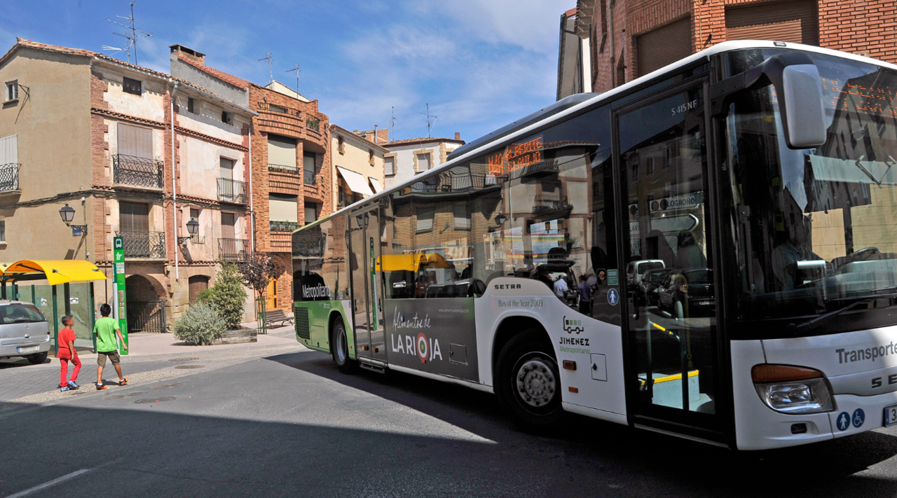 Autobús en Logroño. Gobierno de La Rioja