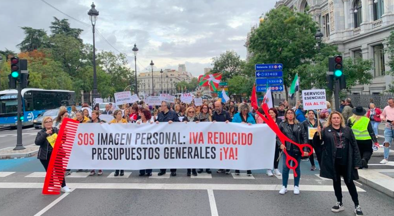 Manifestación en la Calle Alcalá de Madrid