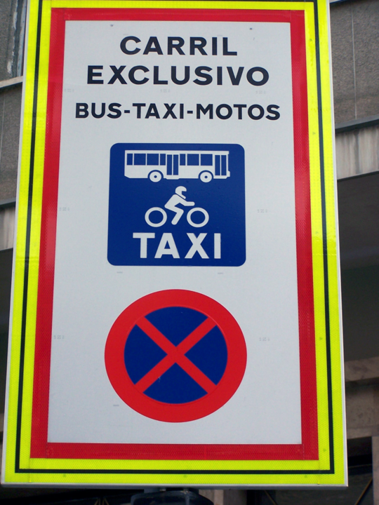 Madrid ampliará los carriles bus-taxi-moto.