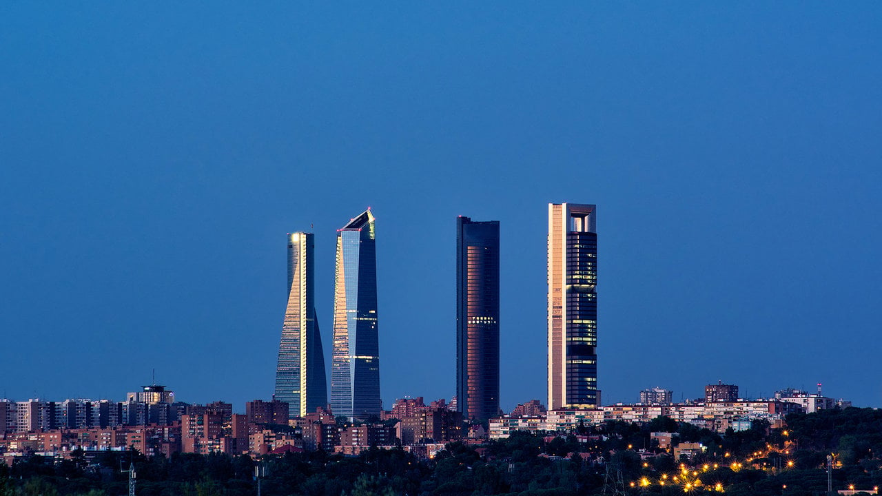 Skyline de Madrid desde Pozuelo de Alarcón.