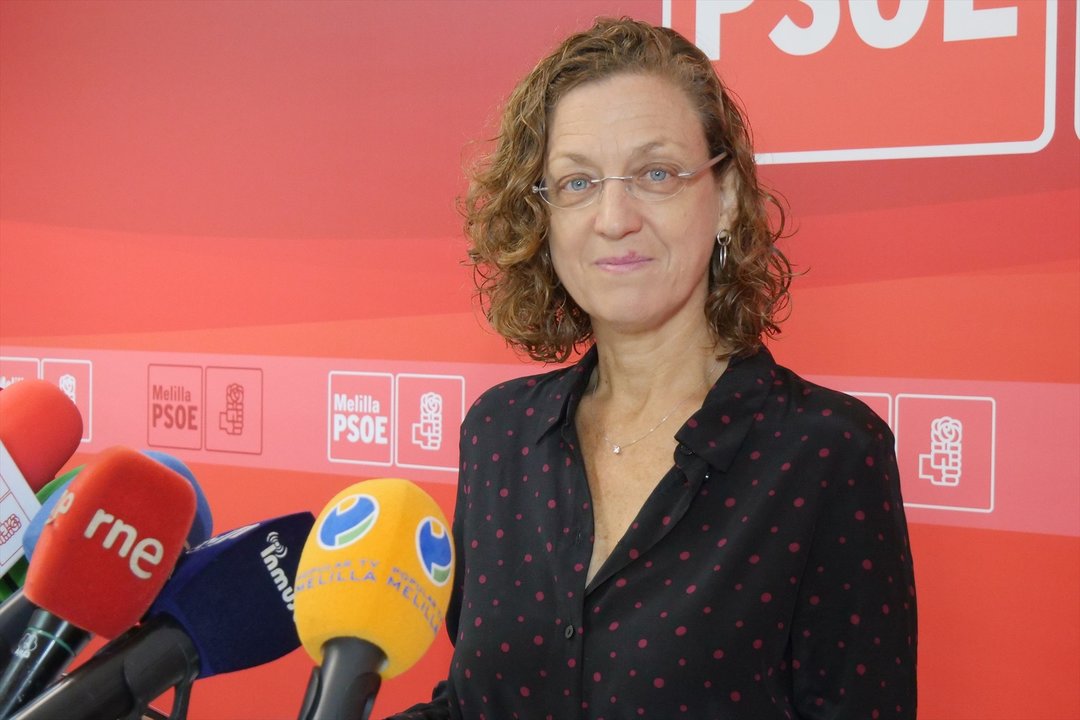 La secretaria general del Partido Socialista de Melilla y vicepresidenta de la Ciudad Autónoma, Gloria Rojas.