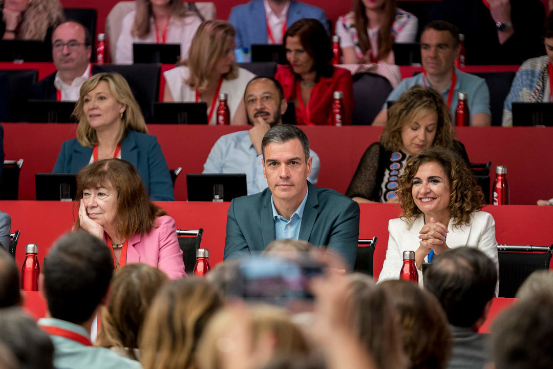 El secretario general del PSOE y presidente del Gobierno, Pedro Sánchez, durante la última reunión del Comité Federal. 
