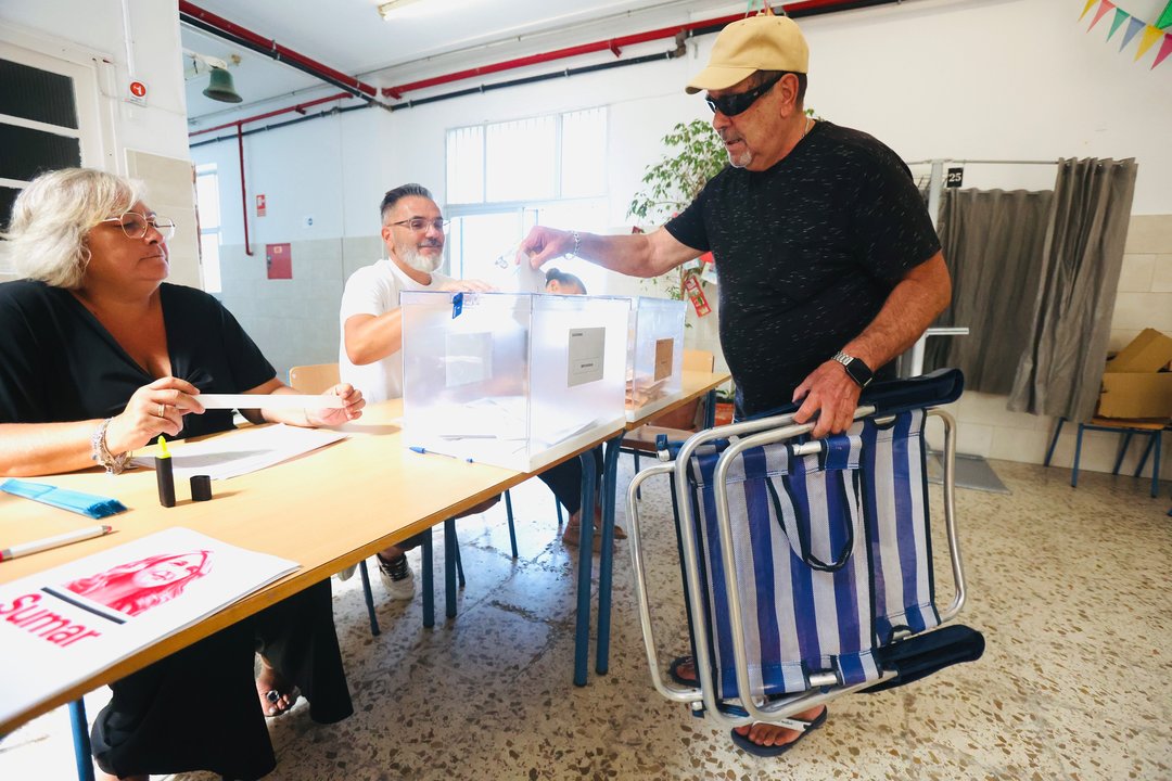 Un colegio electoral en Cádiz (Foto: Nacho Frade / Europa Press).