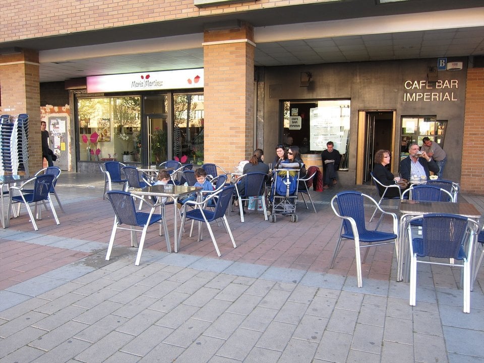 Terraza de un bar (León).
