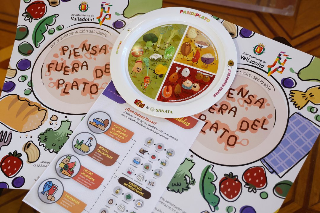 El Ayuntamiento presenta la campaña de alimentación saludable ‘Piensa fuera del plato’.