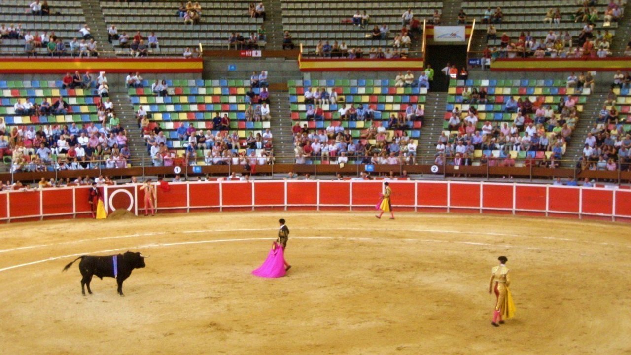 Corrida de toros en la plaza de La Coruña.