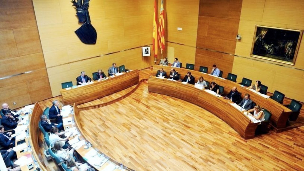 Pleno de la Diputación Provincial de Valencia.